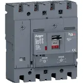 Hager HNT161DR Leistungsschalter h3+ P250 TM ADJ 4P4D N0-100% 160A 40kA FTC