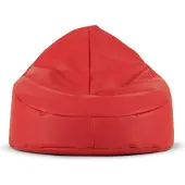 Konsimo Klassische Sitzsäcker "COSMO", Rot, Kunstleder, 85x80x85 cm
