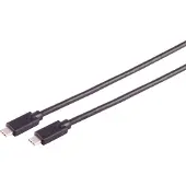 S-Impuls S/CONN maximum connectivity USB-C Verbindungskabel, USB Kabel Typ-C Stecker auf Typ C Stecker, 3.2 Gen 2x2, 100W, 1,5m (13-62155)