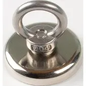 Eichner Ösen Magnete silber Metall O 5 St.
