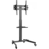 Techly EFB ICA-TR21L TV Trolley für LCD LED TV 32-55”, schwarz, mit Ablage ICATR21L