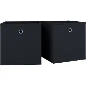 VCM Faltbox "2er Set Faltbox Klappbox Aufbewahrungsbox Boxas", schwarz, B:27cm T:27cm, Aufbewahrungsboxen, Faltbox