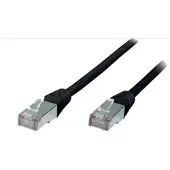 Shiverpeaks Patchkabel,cat. 5e F/UTP schwarz 0,25m