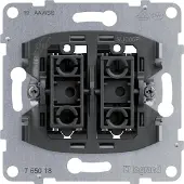 Legrand 765018 SEANO Einsatz Doppeltaster mit 2 Wechselkontakten 10A Steckklemmen