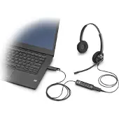 HP Poly Encorepro 520 Binaural+quick Disconnect Headset One Size