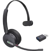 Yealink WH64 Hybrid Mono UC, Kabellos, 20 - 20000 Hz, Büro/Callcenter, 272 g, Kopfhörer, Schwarz