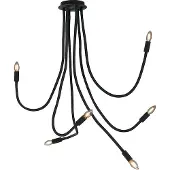 LUCE Design Lover Deckenleuchte 6fach E14 Schwarz