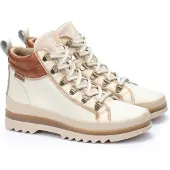 Pikolinos für Damen. W3W-8564C1 Off-white Vigo Leder-Stiefeletten (36), Weiß, 1 bis 3 cm, Reißverschluss, Lässig