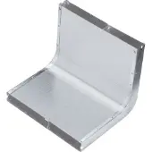 Hager UKK240282 Vertikalkrümmer 2-zügig aus Stahlblech zu UK 240x28mm
