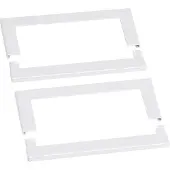 Hager DABA5016089016 Wandanschlussblende aus Stahlblech zu DABA 50x160mm verkehrsweiß