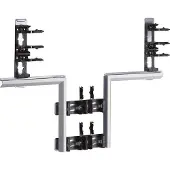 Hager BKIS121308D9016 T-Stück aus Stahlblech zu BKIS 12,5x230mm Oberteil 2x80mm vweiß