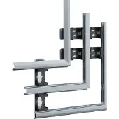 Hager BKIS121305DVERZ Flachwinkel aus Stahlblech zu BKIS 12,5x230mm Oberteil 2x80mm verzinkt