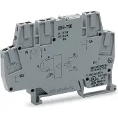 Wago 859-758 Optokopplermodul,Eingangsnennspannung DC 24 V,Ausgangsspannungsbereich DC 6 ... 30 V,grau 859758 - 10 Stück