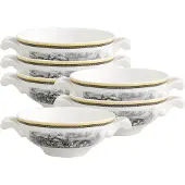 Villeroy & Boch Tasse "Suppentassen Audun Ferme 400 ml 6er Set bunt", bunt, Porzellan, Trinkgefäße, Tasse