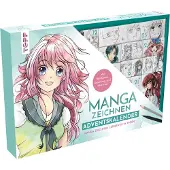 Frech Verlag GmbH TOPP Verlag Manga zeichnen Adventskalender, Box, Freistehend, Mehrfarbig