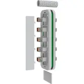 ABN ABNRY69052 Sammelschienen Verbindersatz R-Gehäuse Schrank-Schrank 355A, 5-polig