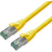 Roline RM Patchkabel Cat.6A S/FTP (PiMF), gelb, 0,3 m