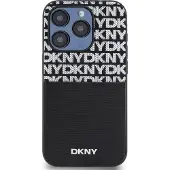 DKNY Pu Leather Repeat Pattern Card Pocket Iphone 15 Pro Handyhülle