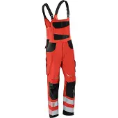 Kübler Latzhose REFLECTIQ PSA 2 warnrot/schwarz Form 3207 Grösse 25K