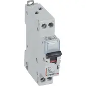 Legrand 407734 DX3 Leitungsschutzschalter C-Charakteristik, 1A, 1-polig+N, 6kA, 230VAC, 1TE