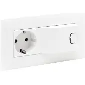 Legrand 864123 Niloe Step Schutzkontakt Steckdose + USB 1000mA Komplett Farbe: Ultraweiß