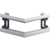 Hager BKIS251303E9016 Außeneck aus Stahlblech zu Brüstungskanal BKIS 25mmx130mm OT 80mm vweiß