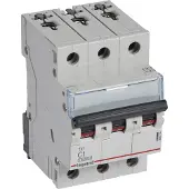 Legrand 404214 TX3 Leitungsschutzschalter C-Charakteristik, 1A, 3-polig, 10kA, 400VAC, 3TE