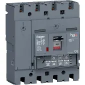 Hager HNT041JR Leistungsschalter h3+ P250 LSI 4P4D N0-50-100% 40A 40kA FTC