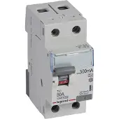 Legrand 411577 TX3 Fehlerstromschutzschalter 80A, 2-polig, 300mA, Typ A, 230VAC, 2TE