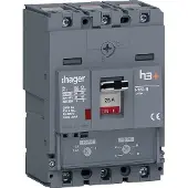 Hager HNS025DC Leistungsschalter h3+ P160 TM ADJ 3P3D 25A 40kA CTC