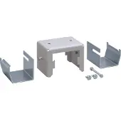 Hager DABA50080109006 Halter Set aus Stahlblech für Deckenanschlussbahn DABA 50x80mm weißaluminium