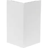 Hager TEH BRS1202A9016 AuÃeneck-Abdeckung zu Brüstungskanal BRS Oberteil 120mm Stahlbl