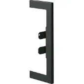 Hager BR65170W9011 Wandanschlussblende zu BR/H/N/A/S 68x170mm OT 80mm aus Stahlblech graphitschwarz