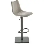 Mayer Sitzmöbel Barhocker MAYER SITZMÖBEL "Bar- und Tresenhocker myTOBY", grau (vintage lichtgrau), B:43cm H:53cm T:39cm, Hocker, Barhocker, Gepolsterte Sitzschale Rautensteppung