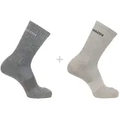 Salomon - Evasion Crew 2-Pack - Multifunktionssocken Gr 39-41 beige