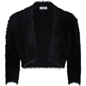 Vera Mont Bolero "Strickbolero mit Struktur", Damen, Gr. M, schwarz, Obermaterial: 70% Polyamid PA. 19% Viskose CV. 11% Polyester PES., Strickjacken Bolero