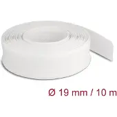 DeLOCK Geflechtschlauch mit Klettverschluss 10 m x 19 mm weiss