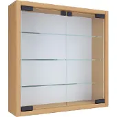 VCM Wandregal "Hängevitrine Wandvitrine Sammel Deko Mandosa S", braun (buche), B:40cm T:10cm, Regale, Wandregal