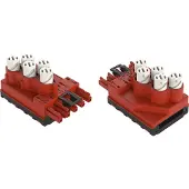 Wago 772-268 Abgriffmodul,für Flachleitung,5 x 2,5 mm2 + 2 x 1,5 mm2,rot 772268 - 10 Stück