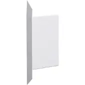 Hager BKIS121306E9016 Endstück aus Stahlblech zu BKIS 12,5x130mm Oberteil 80mm vweiß