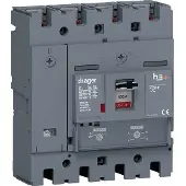 Hager HET101DR Leistungsschalter h3+ P250 TM ADJ 4P4D N0-100% 100A 70kA FTC