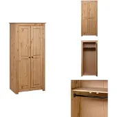vidaXL Kleiderschrank 80x50x171,5 cm Kiefernholz Panama - Kleiderschränke