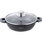 Cheffinger Servierpfanne Schmorpfanne Kochtopf Induktion Ø 28 cm Alu Guss Topf Pfanne