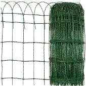 Floordirekt Gartenzaun Ziergeflecht Grün 65 x 25 m