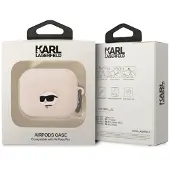 Karl Lagerfeld KLAPRUNCHP AirPods Pro Hülle pink/pink Silikon Choupette Kopf 3D