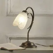 ONLI Tischlampe Odino , bronze / altmessing, für Wohn- / Esszimmer, Metall, Tischlampe