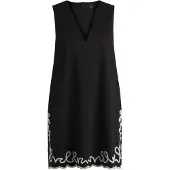 BOSS für Damen. 50540370 Dembrolai Kleid schwarz (XXL), Lässig, Baumwolle, Ärmellos / Hosenträger