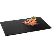 Aps GN 1/1 Naturschieferplatte, Gesteinsplatte mit möbelschonenden Füßchen, Maße (B x H): 53 x 32,5 cm