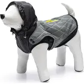 Beeztees Hundemantel Safety Gear Allia reflektierend grau, Größe:25 cm