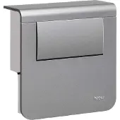 Hager SL200809LEDD1 Geräteträger mit Trafo für LED zu Sockelleistenkanal SL 20x80mm Dekor Aluminium